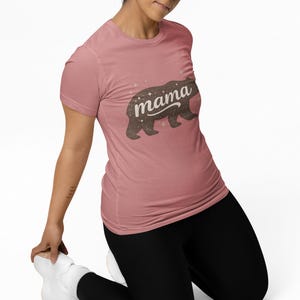Camiseta Mamá Osa / Silueta de Osa con Estrellas imagen 4