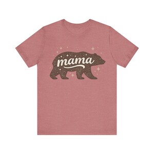 Camiseta Mamá Osa / Silueta de Osa con Estrellas imagen 8