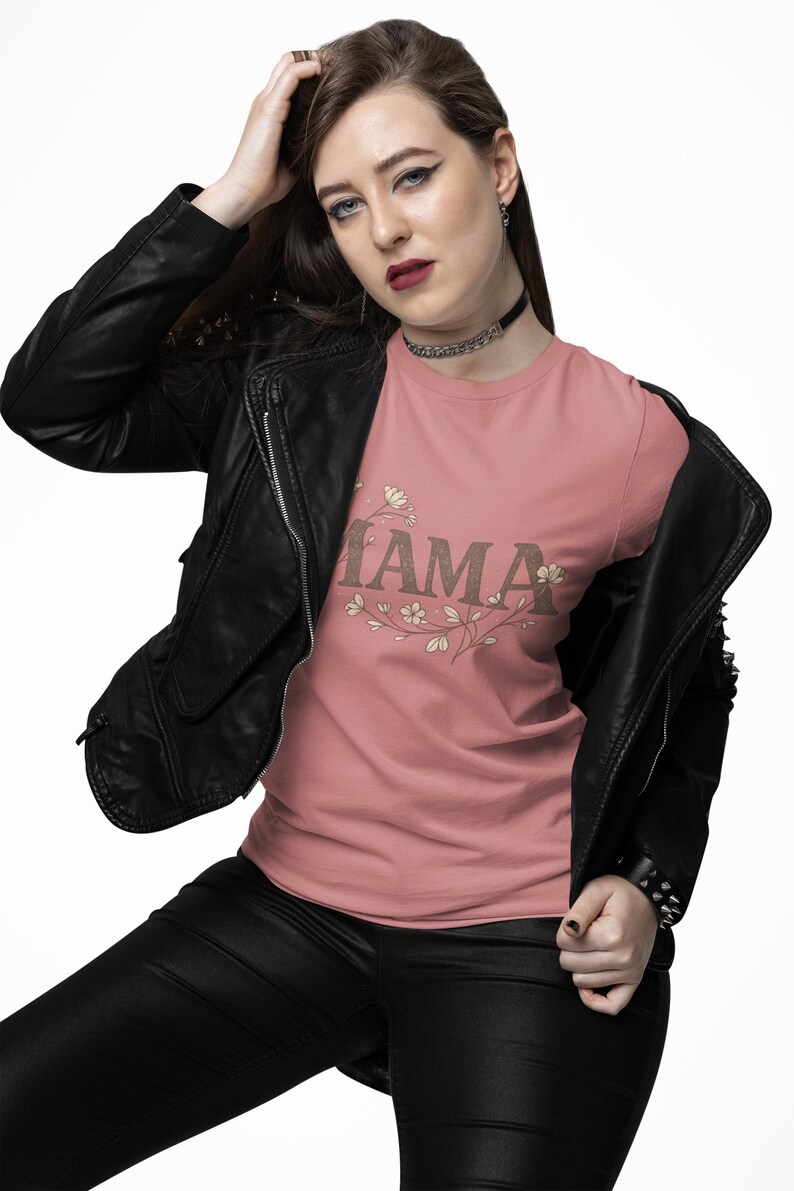 Camisa floral bohemia para mamá - Camiseta retro para el Día de la Madre imagen 7
