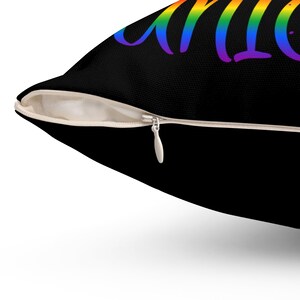 Almohada del Orgullo LGBTQ+: «Todos somos únicos»: decoración inspiradora para el hogar imagen 5