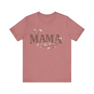 Camisa floral bohemia para mamá - Camiseta retro para el Día de la Madre imagen 6