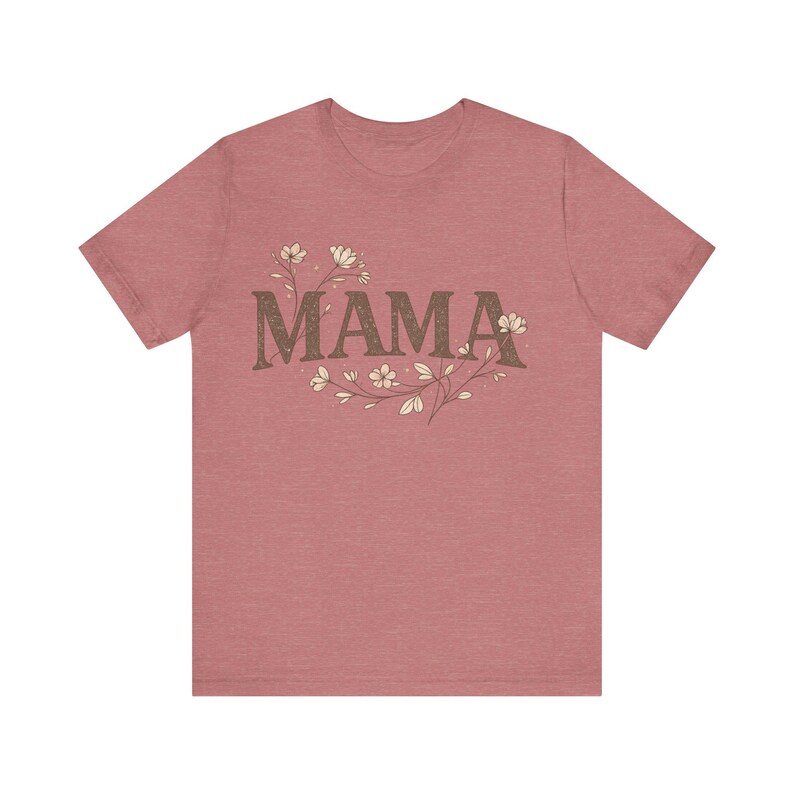 Camisa floral bohemia para mamá - Camiseta retro para el Día de la Madre imagen 6
