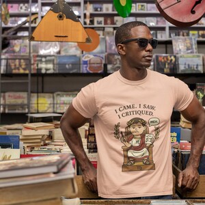 Funny Virgo Roman Emperor T-Shirt, I Came I Saw I Critiqued image 6
