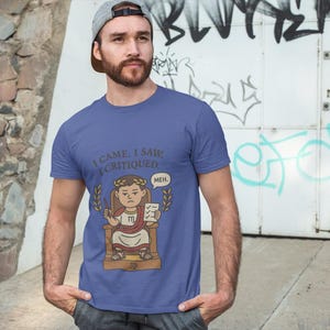 Funny Virgo Roman Emperor T-Shirt, I Came I Saw I Critiqued image 8