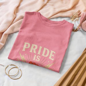 Pride Is Power Rainbow Fist T-Shirt: LGBTQ+ Equality Activist Apparel image 6