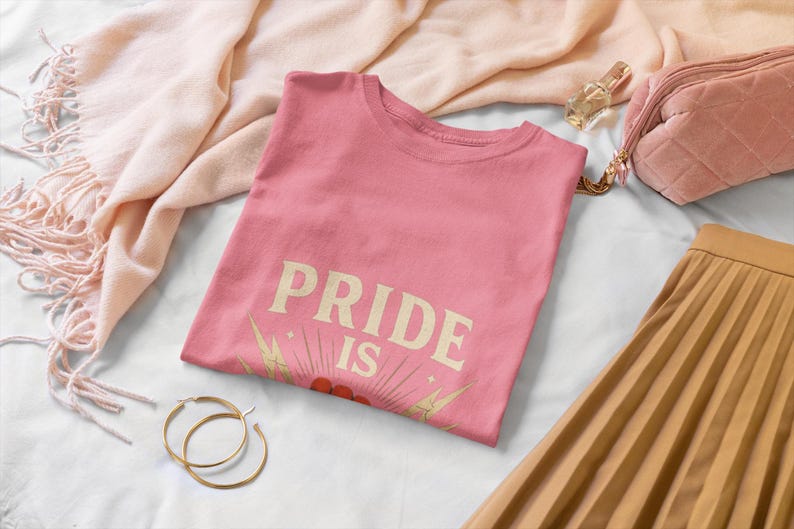 Pride Is Power Rainbow Fist T-Shirt: LGBTQ+ Equality Activist Apparel image 6