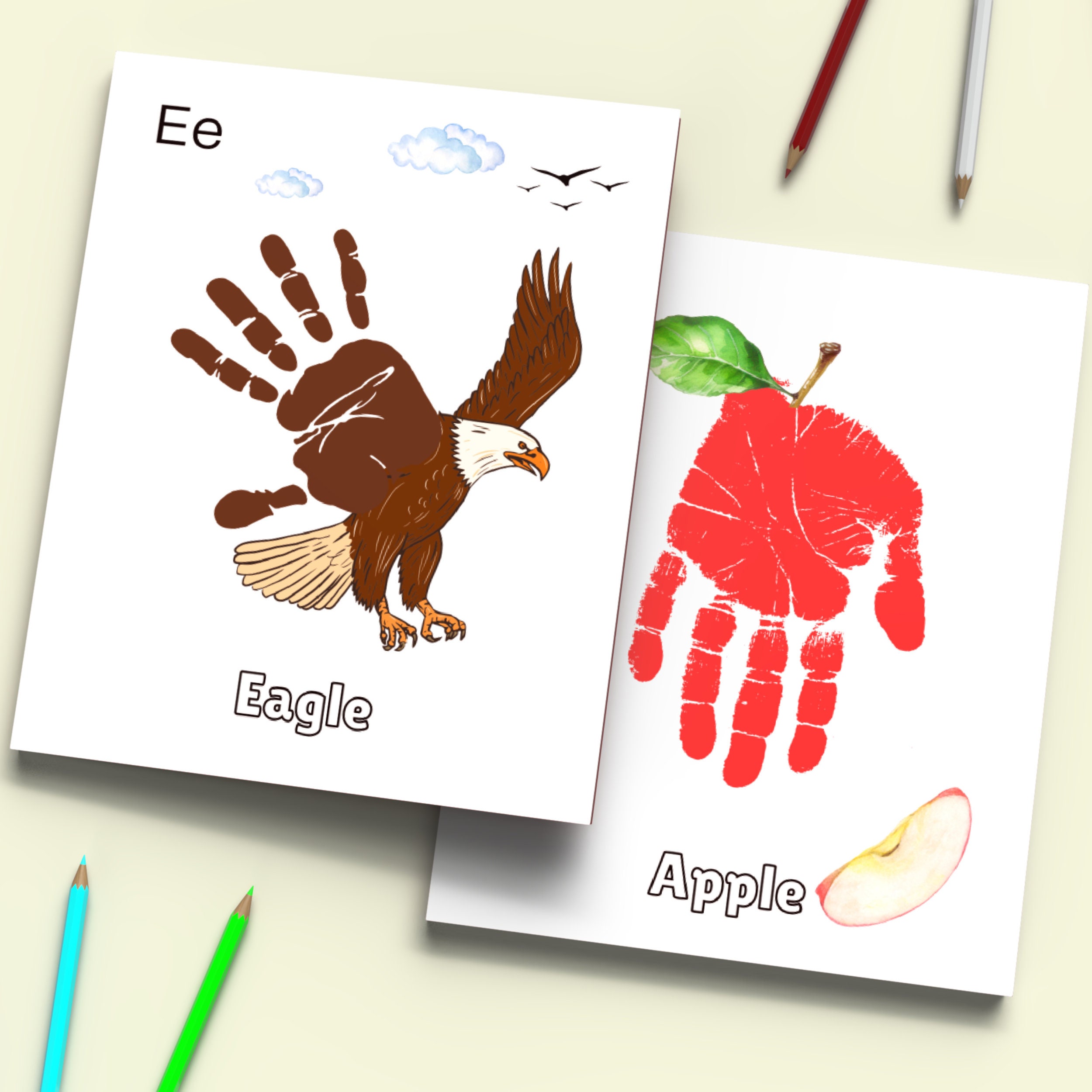 Alphabet Handprint Footprint Art: A-Z Phonics Activity (PDF) - Etsy