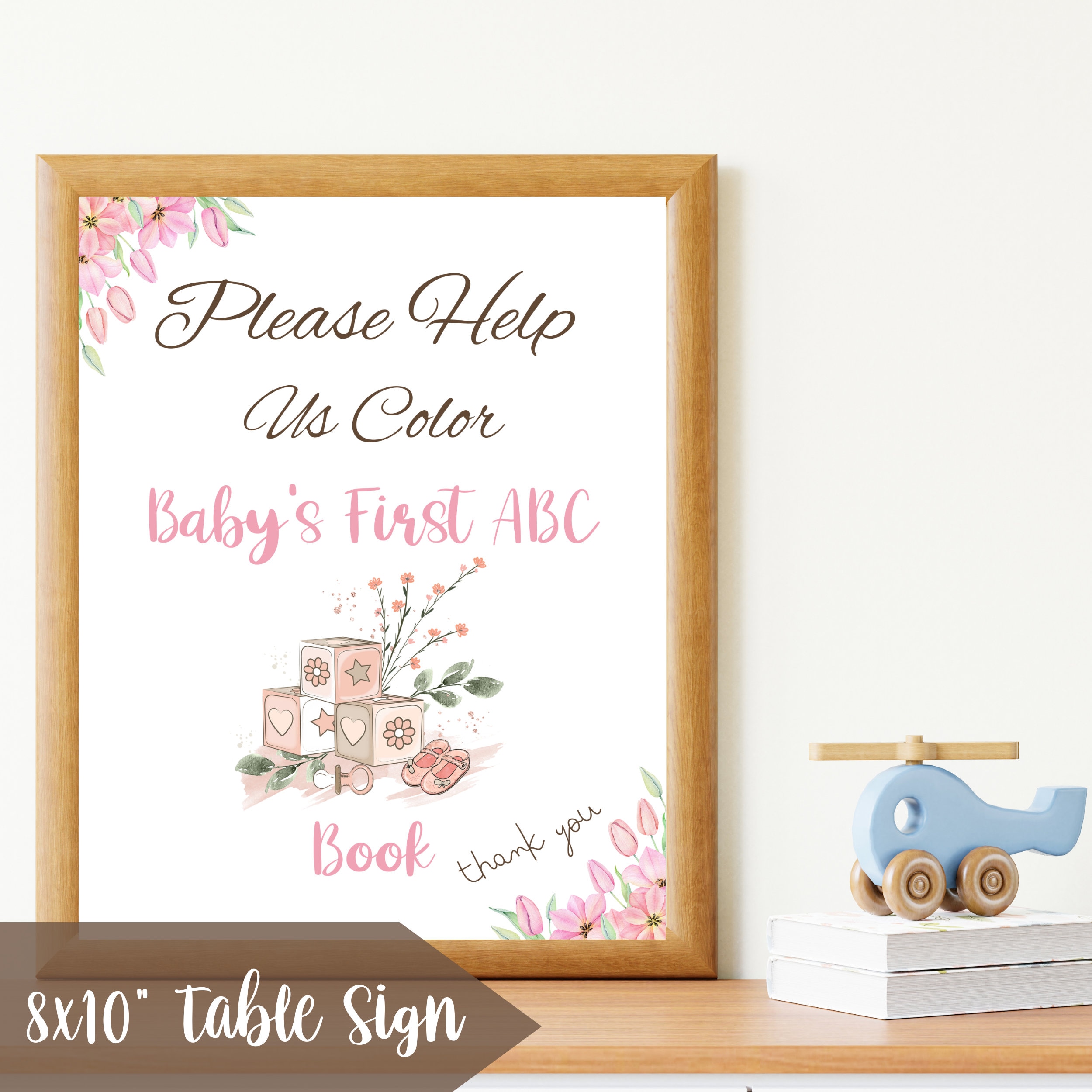 ABC Coloring Pages Girl Baby Shower ABC Book Baby Shower Baby Shower ...
