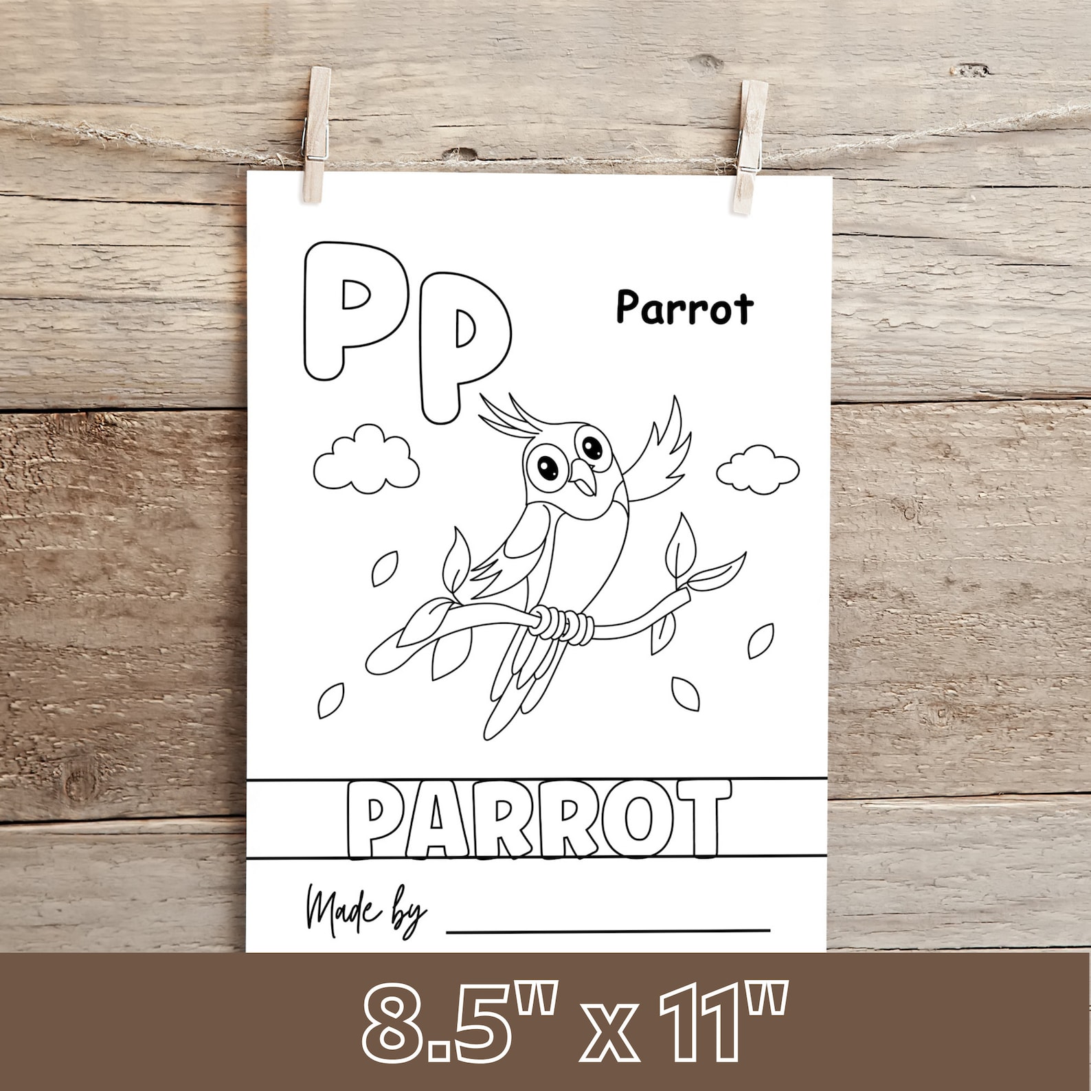 ABC Coloring Book Animal Alphabet Book Printable Alphabet Coloring Book ...