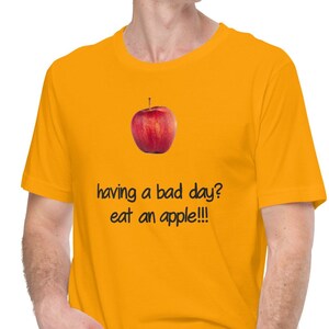 Unisex t-shirt, eet een appel