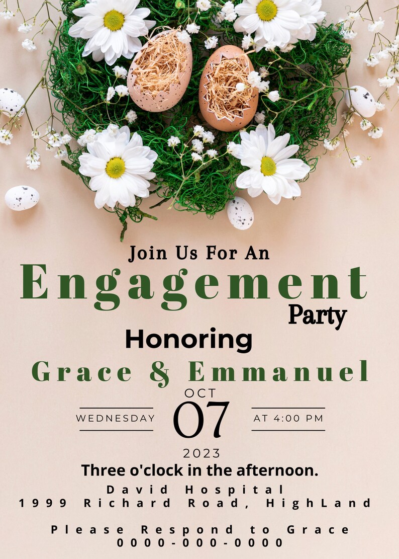 Wedding Invitation Canva Template Canva Wedding Invitation Etsy