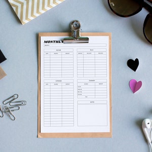 Digital Finance Planner, Budget Planner, Finance Tracker, Budget Template, Portrait Financial Planner, iPad Undated Budget Planner