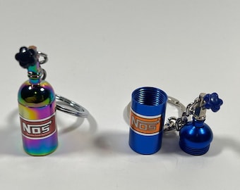 Nos shop bottle keychain