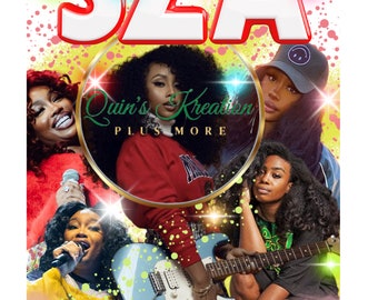 SZA Red Shirt Design PNG | Digital File