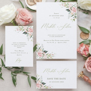 Wedding invitations flowers