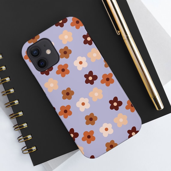 Flowers Background Protective Shock Proof Phone Case for Apple