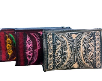 Embroidery Wristlet Purse - Banda Aceh Handcrafted Bag