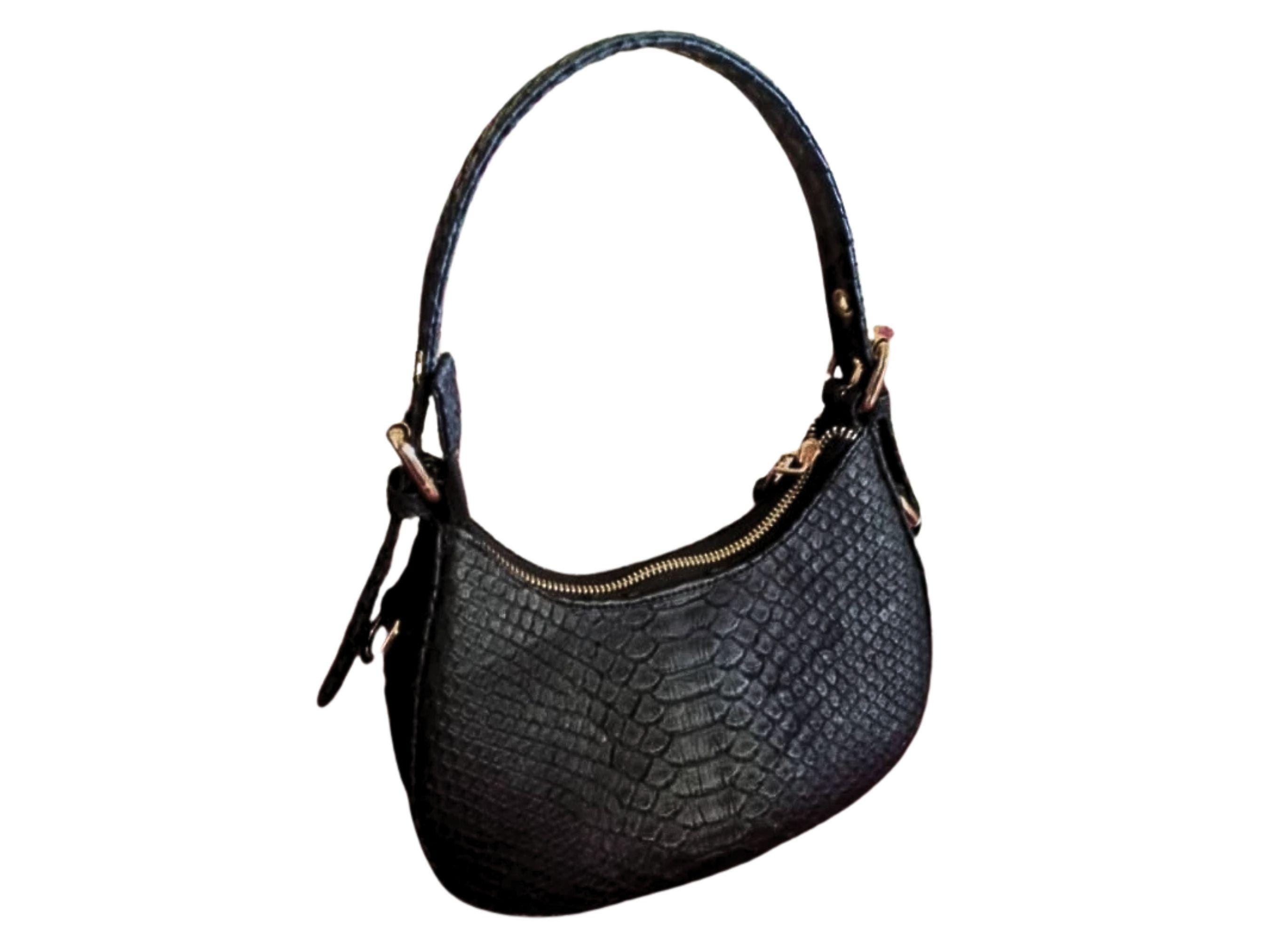 Genuine Python Snakeskin Moon Shoulder Bag - Etsy