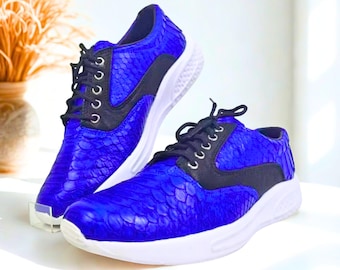 Scarpe da ginnastica di alta qualità con suola antiscivolo in pelle di serpente