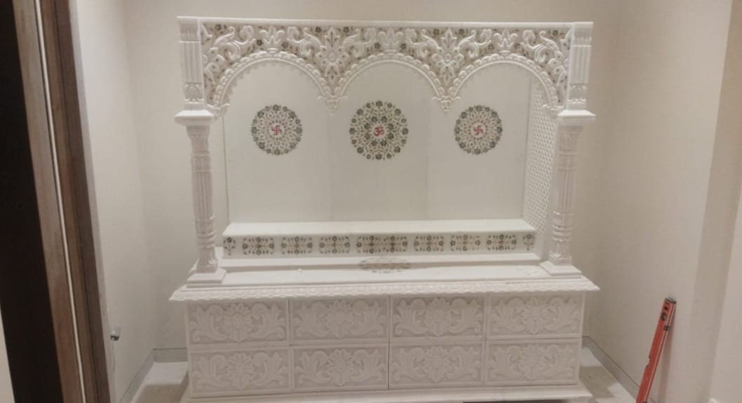 Marble Peacock Enlay Temple , Marble Temple , Home Temple - Etsy UK