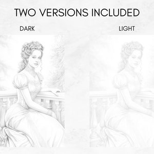23 Southern Belle Coloring Pages, Princess Dresses Grayscale Adult ...