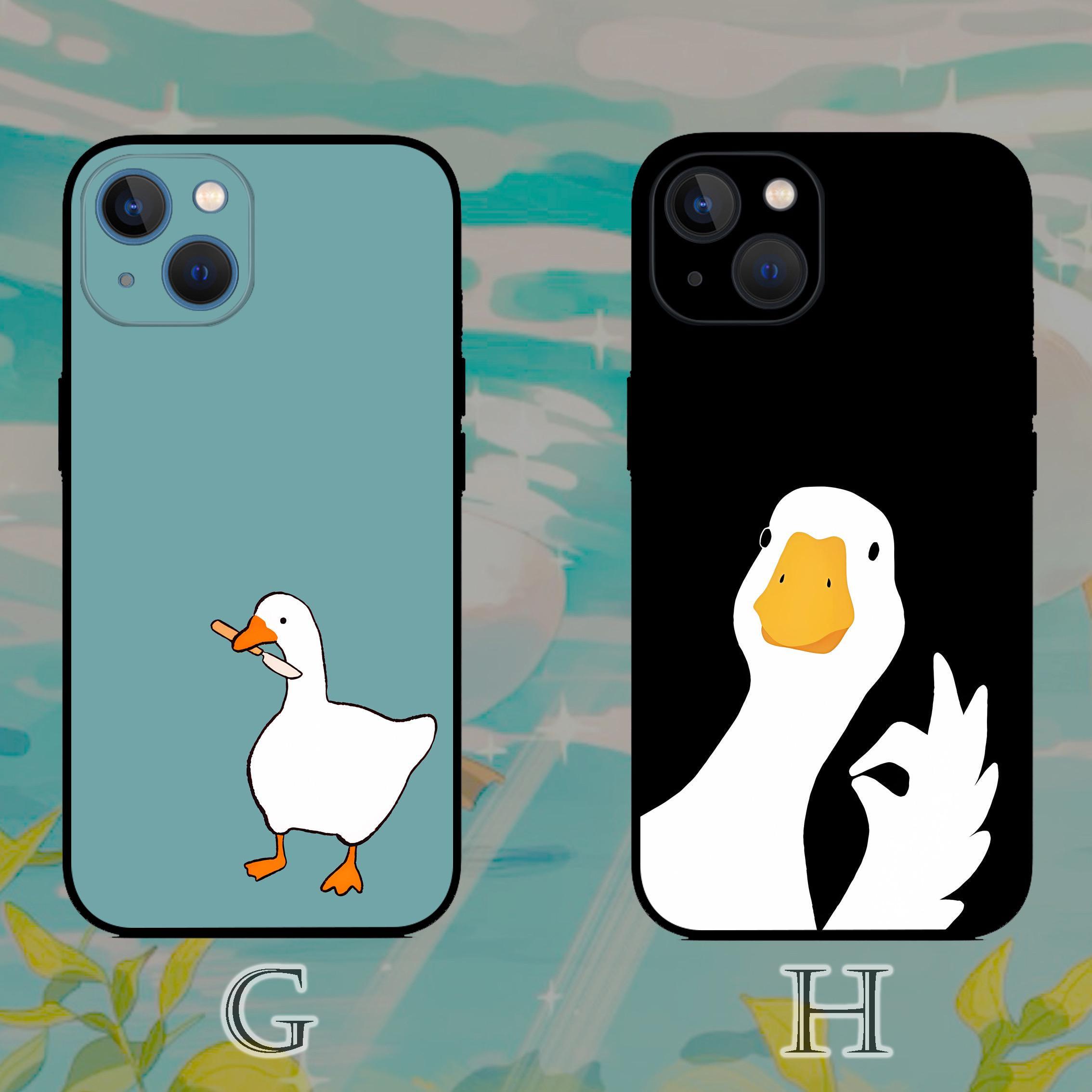 Duck Goose Design Art Phone Case for iPhone 17/16/15/14/13/12/11 S25 ...