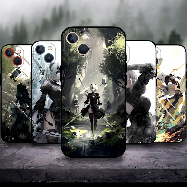 Japanese Anime Girl RPG video game Illustration Phone case for iPhone 15/14/13/12/11/SE S24 S23 S22 S21 A54 A53 A35 A34 A15 A14 Pixel 8A