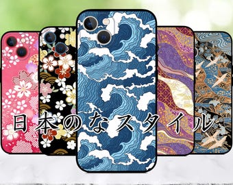 Japanse Traditie Patroon Telefoon case voor iPhone 17/16/15/14/13/12/11 S25 S24 S23 S22 S21 S20 A55 A54 A53 A35 A34 A15 A14 Google 7 8 9 10