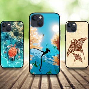 Coque de téléphone Diver ocean world 17/16/15/14/13/12/11 S25 S24 S23 S22 S21 S20 A55 A54 A53 A35 A34 A15 A14 Google 7 8 9 10