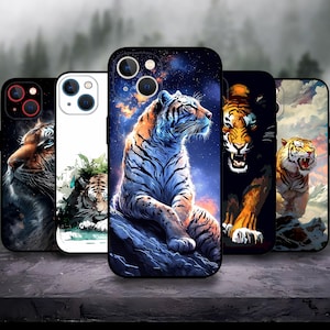 Noble Tiger Animal Art Phone case for iPhone 17/16/15/14/13/12/11 S25 S24 S23 S22 S21 S20 A55 A54 A53 A35 A34 A15 A14 Google 7 8 9 10