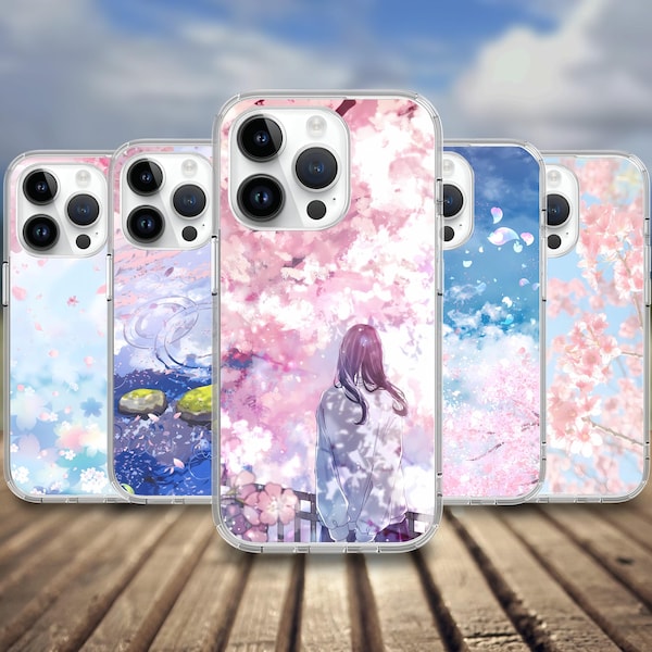 Japan Sakura cherry blossom Phone case for iPhone 17/16/15/14/13/12/11 S25 S24 S23 S22 S21 S20 A55 A54 A53 A35 A34 A15 A14 Google 7 8 9 10