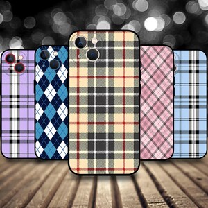 Tartan Check Plaid Pattern Phone case for iPhone 17/16/15/14/13/12/11 S25 S24 S23 S22 S21 S20 A55 A54 A53 A35 A34 A15 A14 Google 7 8 9 10
