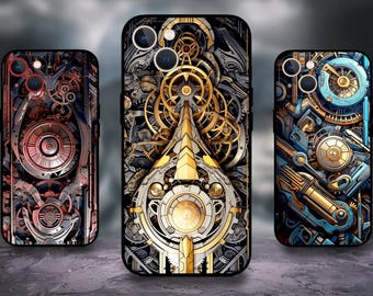 Mechanical Machinery Sci-Fi Phone case for iPhone 17/16/15/14/13/12/11 S25 S24 S23 S22 S21 S20 A55 A54 A53 A35 A34 A15 A14 Google 7 8 9 10