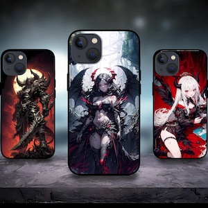 Devil & Demon Fallen angel Telefoon case voor iPhone 17/16/15/14/13/12/11 S25 S24 S23 S22 S21 S20 A55 A54 A53 A35 A34 A15 A14 Google 7 8 9 10