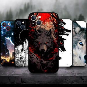 Wolf Animal Wild life Art Phone case for iPhone 16/15/14/13/12/11 S25 S24 S23 S22 S21 S20 A55 A54 A53 A35 A34 A15 A14 Google 7 8 9