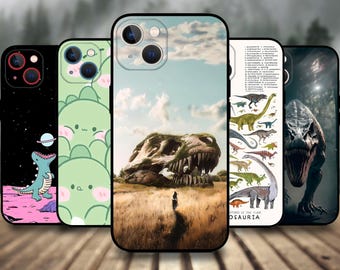 Funda de teléfono con fósil de dinosaurio T-Rex para iPhone 17/16/15/14/13/12/11 S25 S24 S23 S22 S21 S20 A55 A54 A53 A35 A34 A15 A14 Google 7 8 9 10