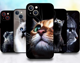 かわいい猫の子猫のニャーの携帯ケース iPhone 17/16/15/14/13/12/11 S25 S24 S23 S22 S21 S20 A55 A54 A53 A35 A34 A15 A14 Google 7 8 9 10用