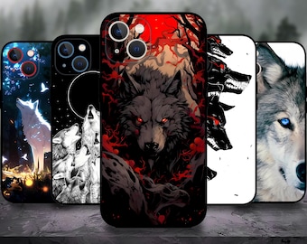 Wolf Animal Wild life Art Phone case for iPhone 17/16/15/14/13/12/11 S25 S24 S23 S22 S21 S20 A55 A54 A53 A35 A34 A15 A14 Google 7 8 9 10