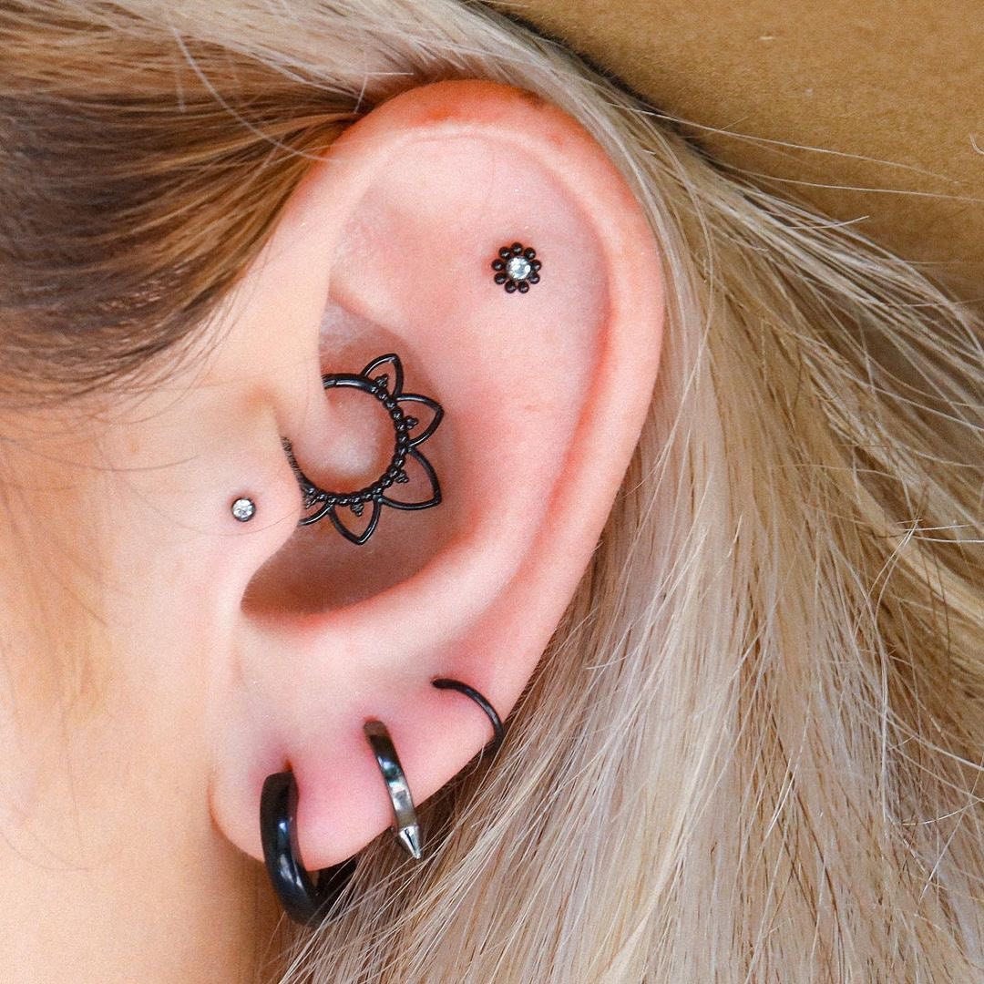 Black daith jewelry outlet