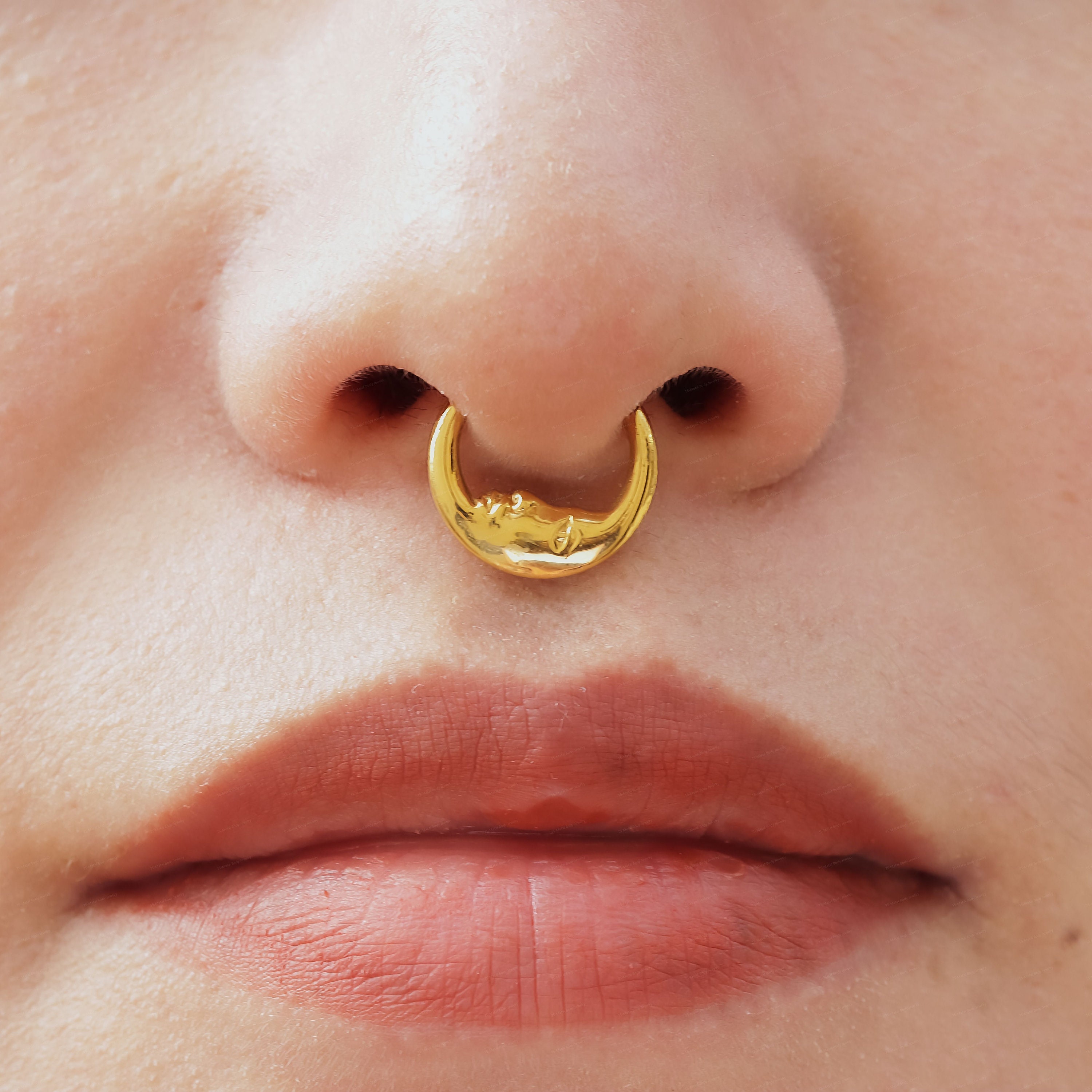 Gold titanium deals piercing