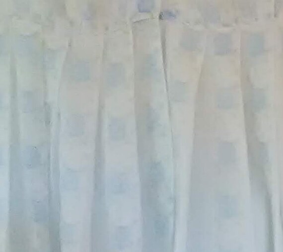Dress Vintage Mid-Century Cotton Light Blue Flora… - image 5