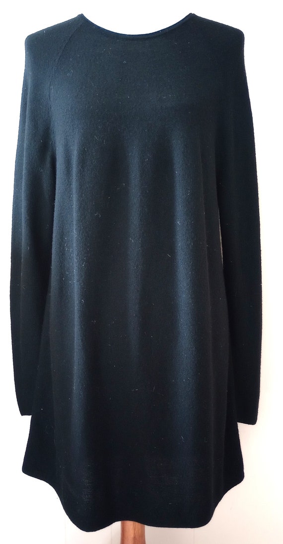 Vintage 90s Dress J Jill Large Sweater Tunic Black