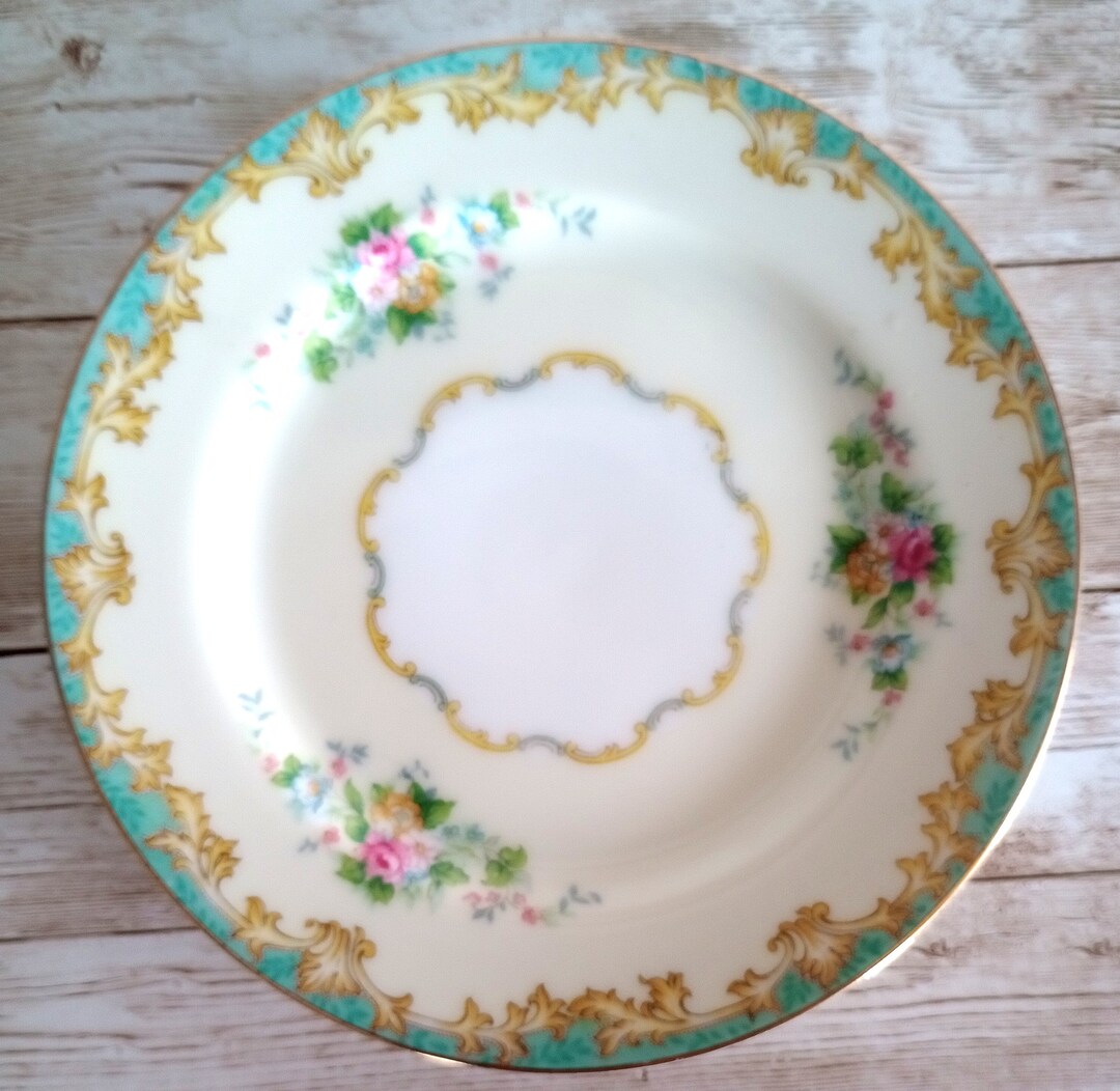Plates 3 Noritake Adela Vtg 1930s Side Plates Dessert Salad Etsy