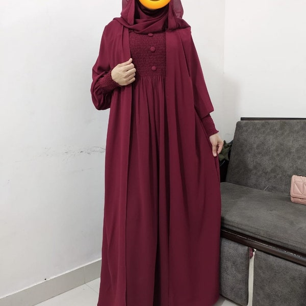 Nidha fumée Abaya