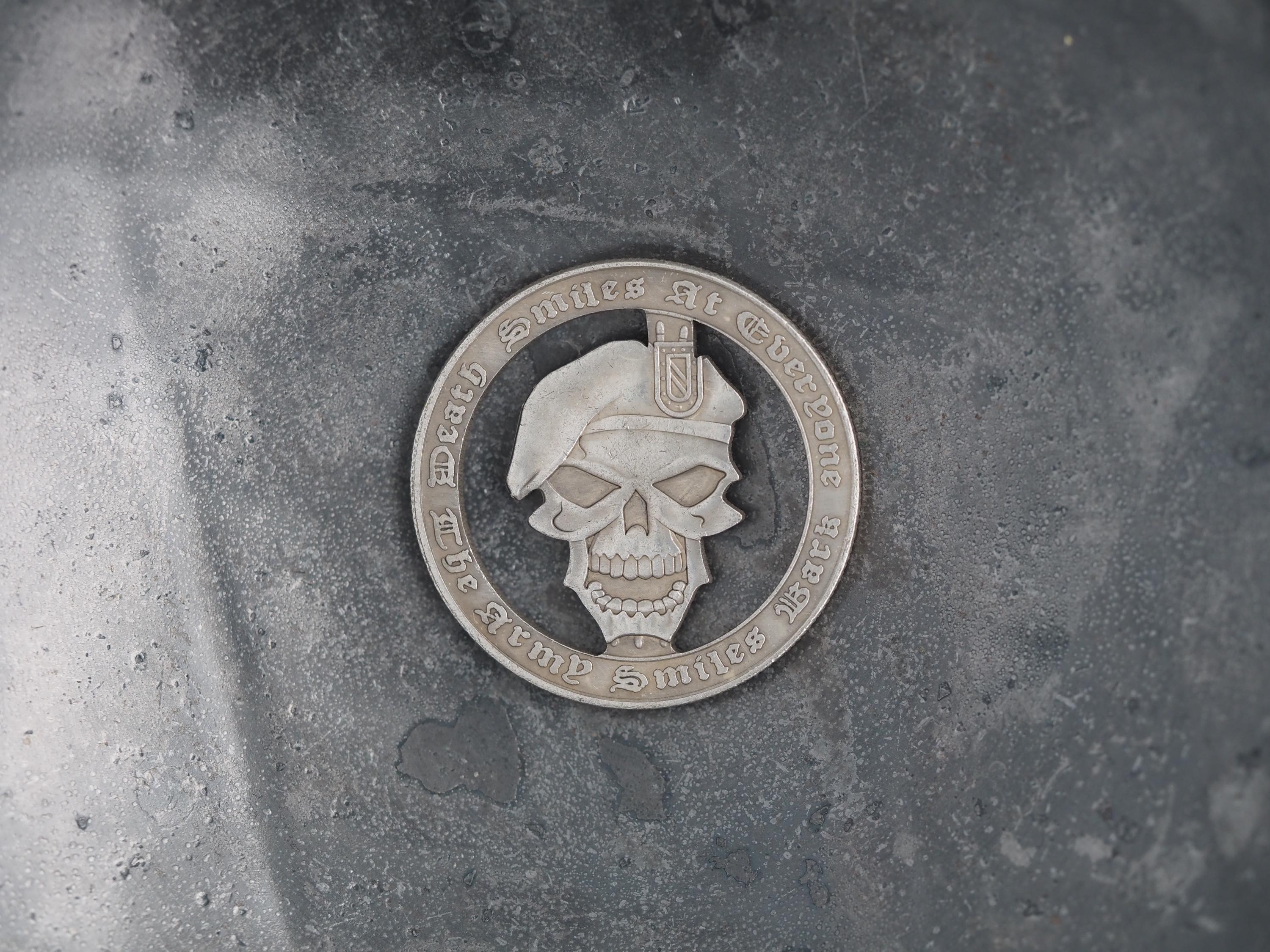 Cut S.A.S. Commando Skull Morgan Hobo Coin - Military/u.k./u.s.a./army ...