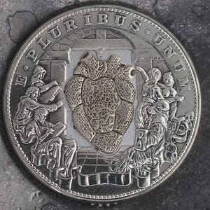 The Heart Of The Senate Mechanical Morgan Dollar Replica (Silver) - Roman/Empire/Greek/Politics/Diplomacy/Empire - Roman Booteen/Moving Coin