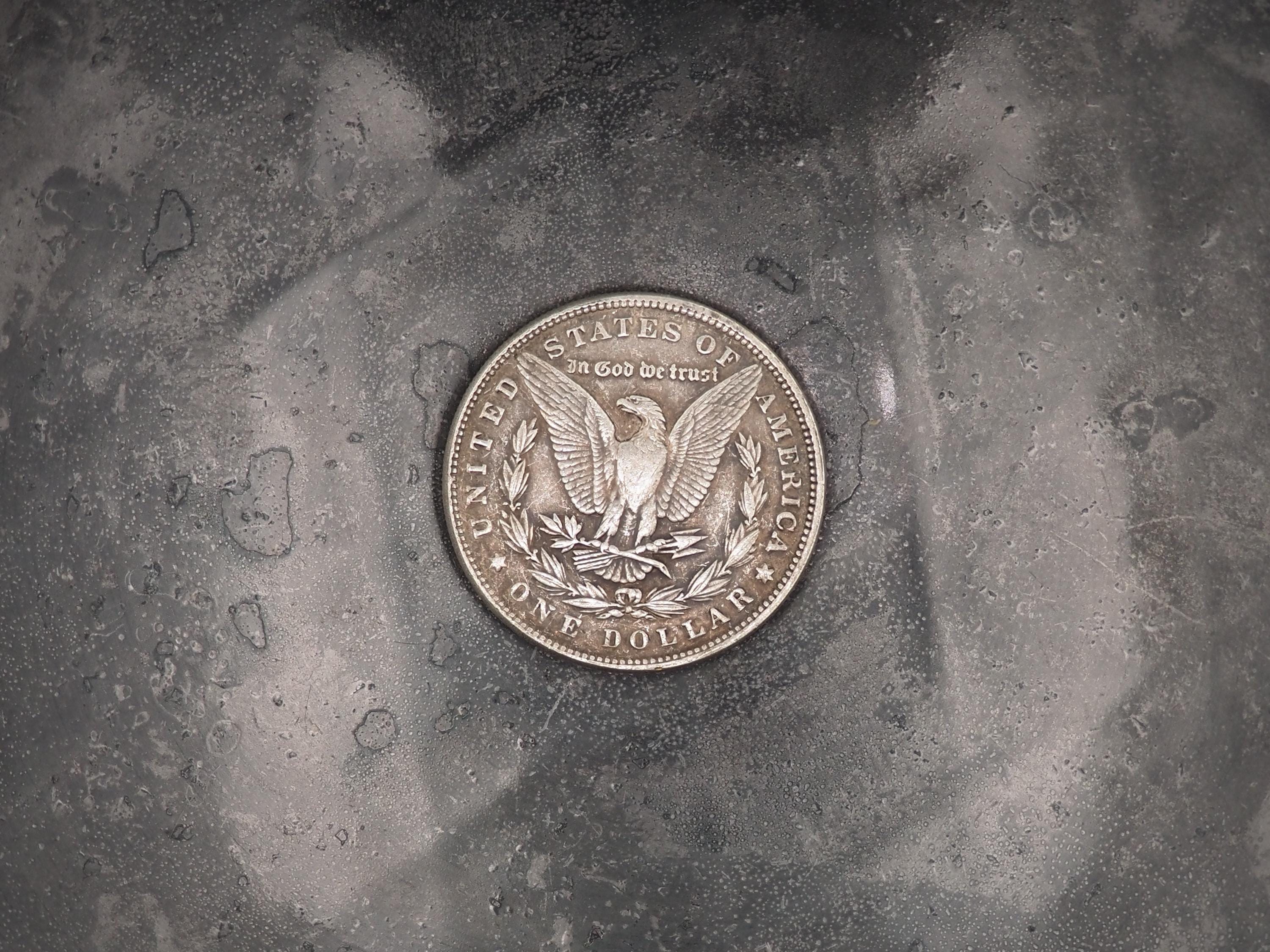 Hand Struck Morgan Dollar - Rattle Snake & Skull/vanitas/mementomori ...