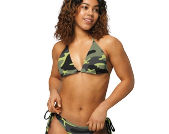 Camouflage-String-Bikini, 2-teilig