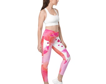 Crossover Leggings mit Taschen