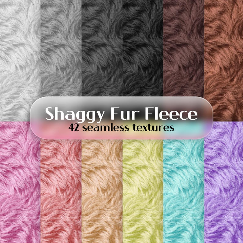 Shaggy fur fleece texture for cozy digital backgrounds and craft projects